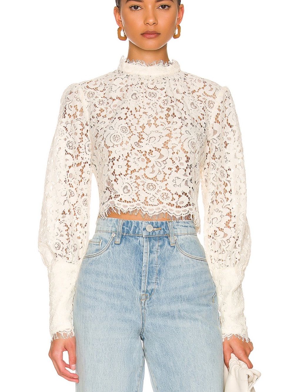BARDOT Georgia Lace Top